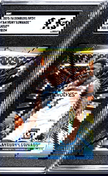 2023-24 Donruss Optic #9 Anthony Edwards My House Holo Prizm SGC 9.5