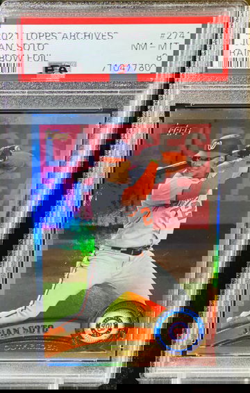 2021 Juan Soto Rainbow Foil PSA 8 Archives 