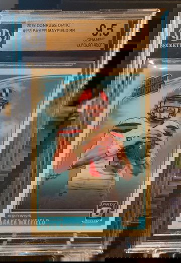 BAKER MAYFIELD OPTIC RATED ROOKIE BGS 9.5 CLEVELAND BROWNS