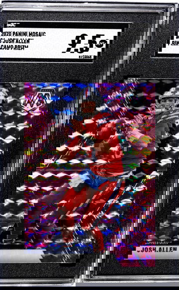 2020 Panini Mosaic #26 Josh Allen Pink Camo Prizm SGC 9.5