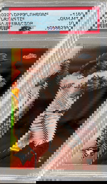 2020 Topps Chrome Bo Bichette Sepia Refractor Rc PSA 10 #150