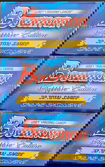 (3) 2021 BOWMAN SAPPHIRE BOXES