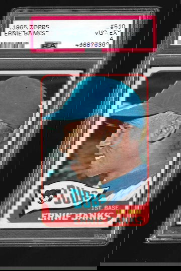 1965 TOPPS ERNIE BANKS PSA 4