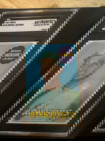 1969 TOPPS #260 REGGIE JACKSON ROOKIE SGC authentic minimum size