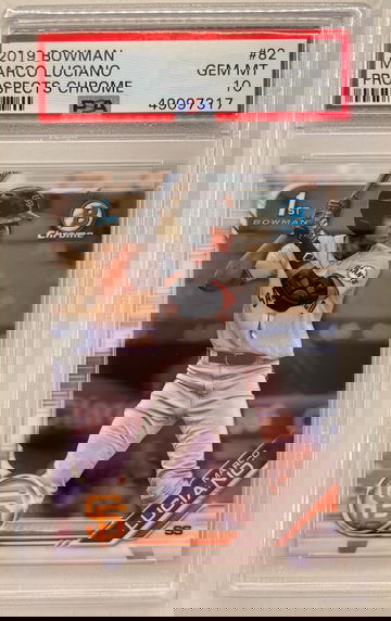 2019 Bowman Chrome Marco Luciano PSA 10 Gem-Mint