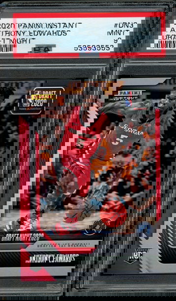 2020 Panini Instant Draft Night #DN3 Anthony Edwards PSA 9 Mint