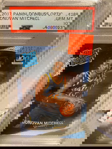 2017-18 Panini Donruss Optic DONOVAN MITCHELL Chrome Rated Rookie RC PSA 10 MINT