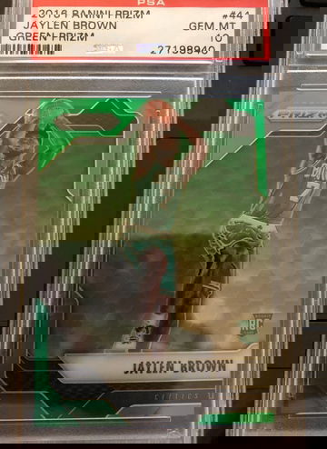 Jaylen Brown 2016 Prizm Green PSA 10