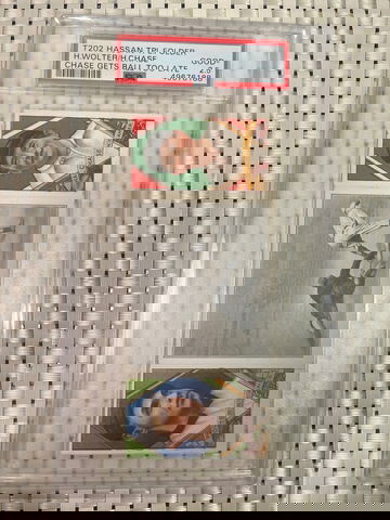 1912 Hassan  Chase gets ball too late psa 2.5