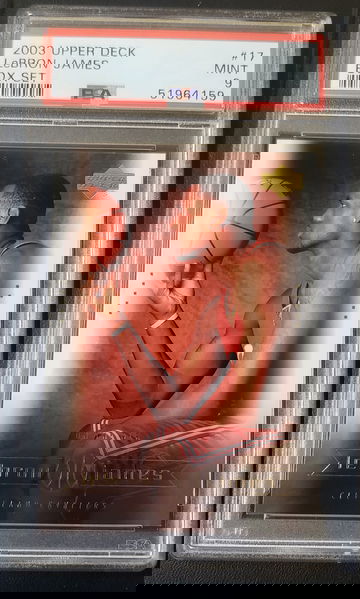 2003-04 Upper Deck LeBron James Box Set RC #17 PSA 9 Mint