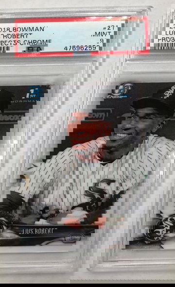 2018 Bowman Luis Robert Prospects Chrome PSA 9