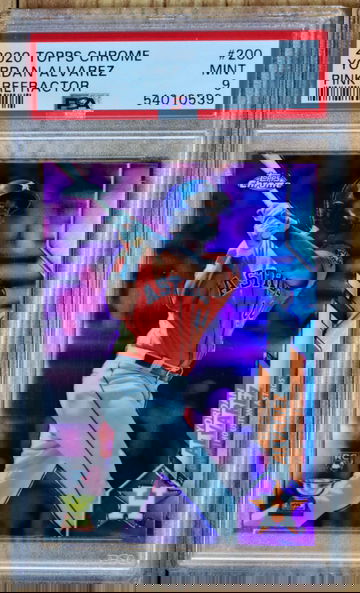 2020 Topps Chrome Yordan Alvarez Pink Refractor