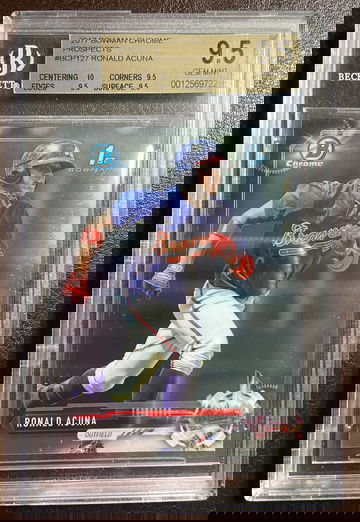 2017 Bowman Chrome Prospects Ronald Acuna BGS 9.5