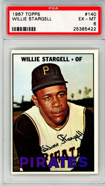 1967 TOPPS WILLIE STARGELL PSA 6