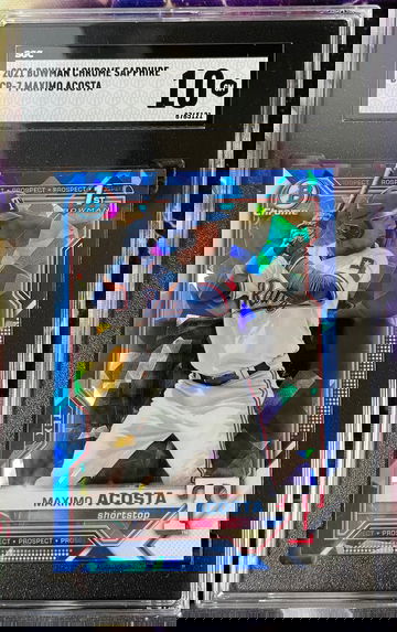 2021 Bowman Chrome Sapphire BCP-7 Maximo Acosta