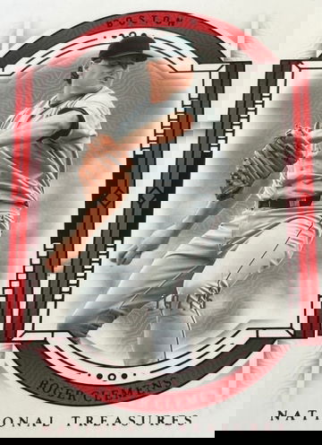 2024 Panini National Treasures Baseball Roger Clemens Red /75 #55