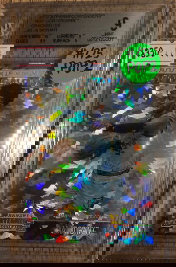 2019-20 Ja Morant Contenders Rookie Of the Year Cracked Ice /25 BGS 9 w/ 9.5 & 10