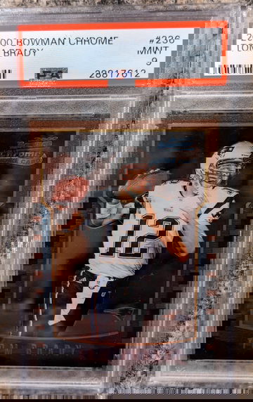 2000 Bowman Chrome Tom Brady Rookie PSA 9 Centered 