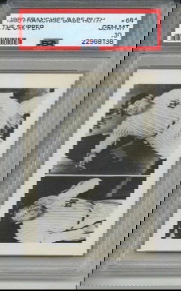 1980 THE FRANCHISE THE SKIPPER #64 BABE RUTH CARD YANKEES PSA 10 LOW POP