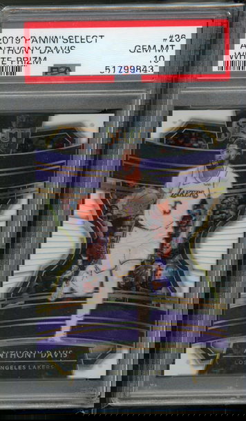 2019 Select White Prizm /149 Anthony Davis PSA 10 