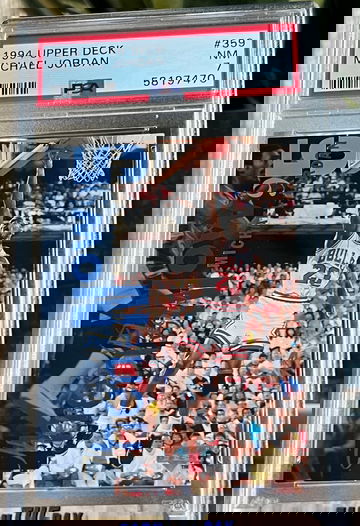  1994 UPPER DECK #359 MICHAEL JORDAN PSA 7 Near MINT THEN & NOW Chicago Bulls 🐐