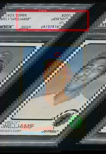 1973 TOPPS BILLY WILLIAMS PSA 10 GEM MINT HOF
