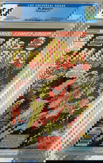 Ms. Marvel #1 (1977) CGC 9.8 -- White pages; 1st Carol Danvers as Ms. Marvel