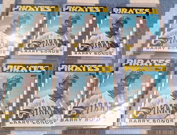Barry Bonds topps RC lot of 6