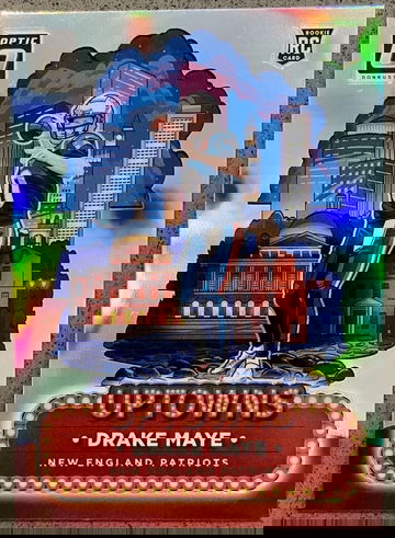 Drake Maye Uptowns | 2024 Donruss Optic Football | Silver Prizm SSP