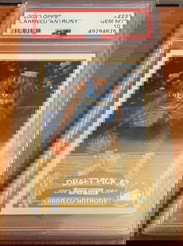 2003 Topps Carmelo Anthony #203 Rookie RC PSA 10