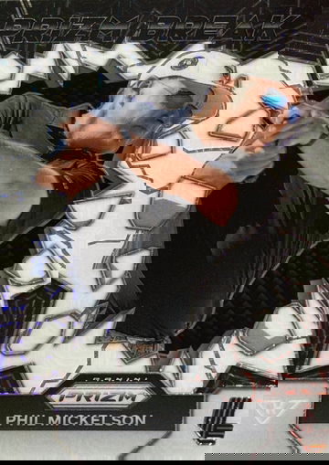 Phil Mickelson 2024 Panini Prizm LIV Golf Prizm Break White Mojo /36 #5