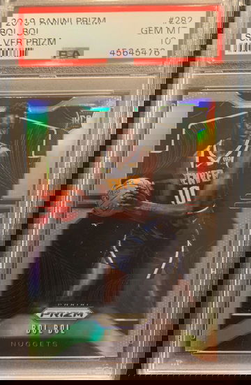 2019 Prizm Silver Bol Bol PSA 10