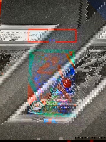 2021 Panini Prizm Draft Trey Murphy III Rookie Prizm Green Choice /8 PSA 10