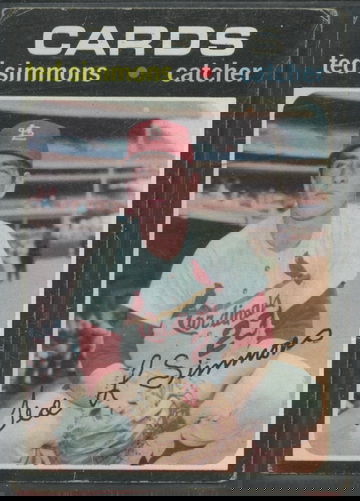 1971 Topps Ted Simmons St. Louis Cardinals 