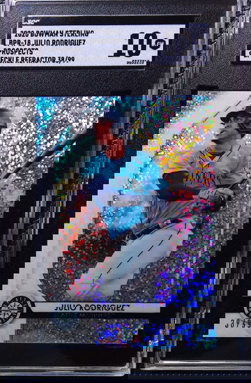 JULIO RODRIGUEZ 2020 BOWMAN STERLING PROSPECTS SPECKLE /99 SGC 10