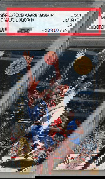 1994 SP Championship Michael Jordan Wearing #45 #41 PSA 9