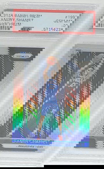 2018 Prizm Landry Shamet Silver SP RC #199 PSA 10 GEM MINT
