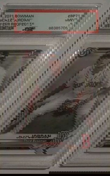 2021 Bowman Blaze Jordan #BP71 Paper Prospects PSA 9