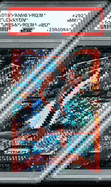 2019-20 Panini Fast Break Red Prizm Nic Claxton Nets RC Rookie /125 PSA 9 Mint