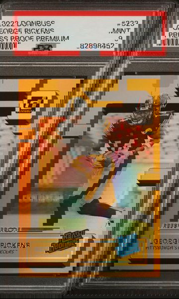 2022 Donruss George Pickens Press Proof Premium PSA 9