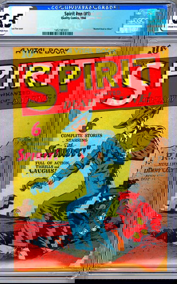 THE SPIRIT #NN / #1 CGC 3.5 FIRST SOLO SPIRIT TITLE CREATED BY WILL EISNER 1944