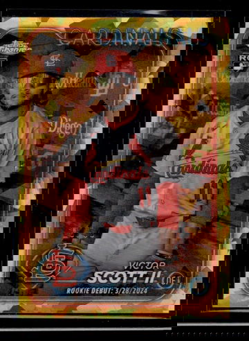 2024 Topps Chrome Update Sapphire Gold Victor Scott II #USCS77 RC /50