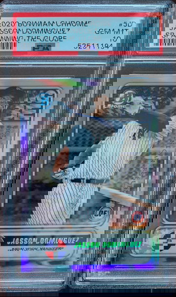 2020 Bowman Chrome Jasson Dominguez Spanning the Globe PSA 10 Gem Mint