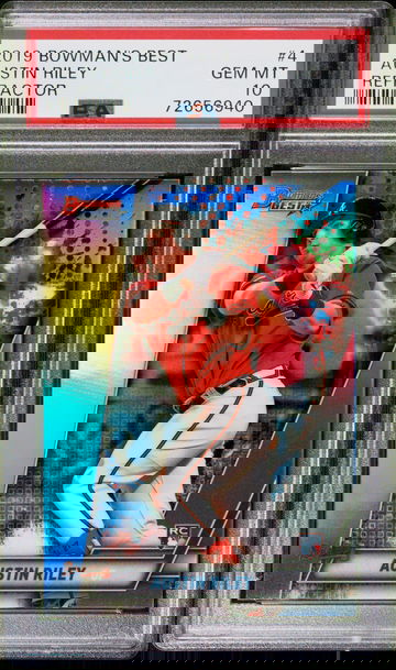 2019 Bowman's Best Austin Riley Refractor #4 PSA 10