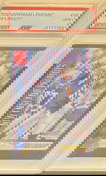 2002 Tom Brady Bowman Chrome PSA 9