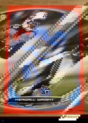 🔥2014 Bowman Red Tennessee Titans #V70 Kendall Wright /25 2nd Year