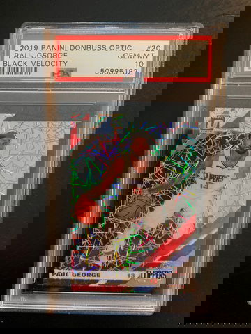 2019 Optic Black Velocity /39 Paul George PSA 10 POP 1