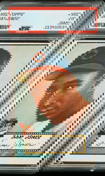 1952 Topps #382 Sam Jones PSA 3 (MC) High Number