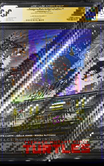 TMNT #1 (2024) 1:25 Earls Variant CGC 9.8 SS Signed Jason Aaron