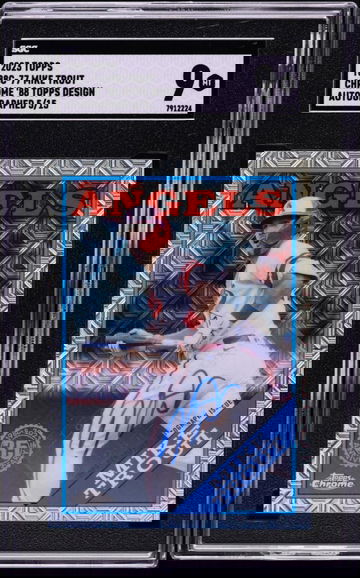 2023 Topps Chrome '88 Mike Trout AUTO /15 #T88C-77 SGC 9 MINT